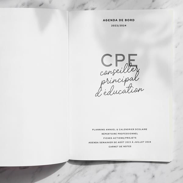 Agenda de bord 2023/2024 conseillère principale d'éducation