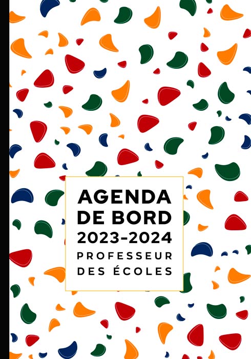 Agenda rigide - Carnet de bord de l'enseignante I Rose