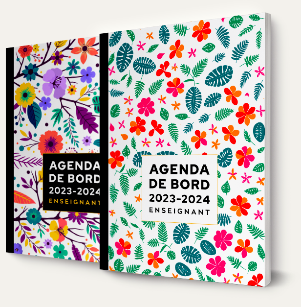 Agenda de bord 2023/2024 professeur de Français: Carnet de bord A4