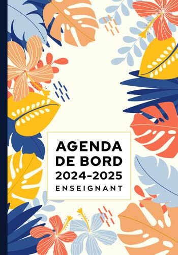 Agenda de bord enseignant 2024-2025