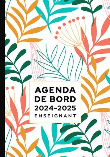 Agenda de bord enseignant 2024-2025