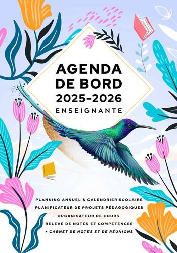 Agenda de bord enseignante 2025-2026