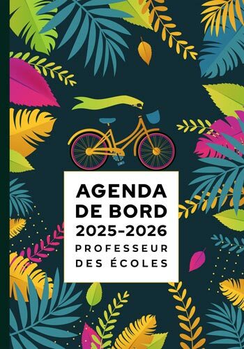 Agenda de bord professeur des écoles 2025-202
