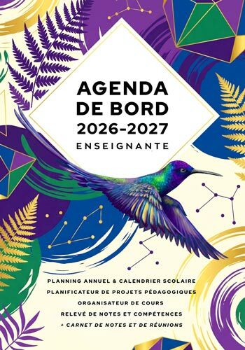 Agenda de bord enseignante 2026-2027