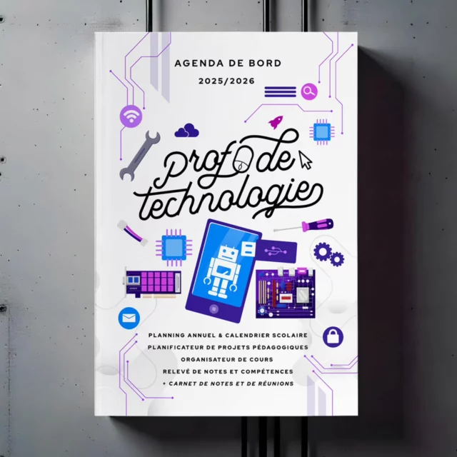 🛠️ NOUVEAU – Agenda 2025/2026 Prof de Technologie
Pensé pour vous accompagner tout au long de l’année !

📘 Format A4 pratique
📅 Planning annuel & calendrier scolaire
🗂️ Fiches pour 15 classes, cours, projets & réunions
🔧 Tout pour bien préparer la rentrée et suivre vos élèves

➡️ L’outil essentiel pour une année bien organisée !

#agendaenseignant #agendaprofdetechnologie #rentrée2025