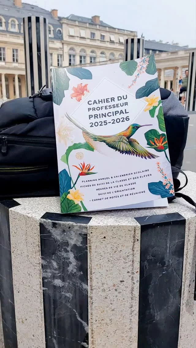 📖✨ Le cahier du prof principal 2025-2026 prend l’air sur les colonnes de Buren… L’outil parfait pour préparer la rentrée tout en douceur.

#gringolivier #agendaenseignant #profprincipal #enseignant #prof #rentrée2025