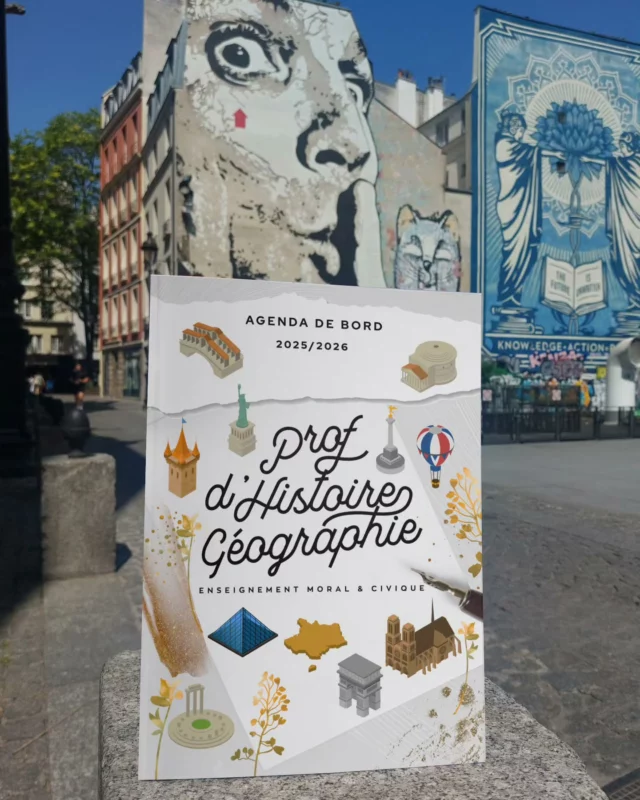 Quand l’agenda du prof d’Histoire-Géo prend la pose à Paris !
Entre street art et monuments, la culture est partout. Bonnes vacances ! ✏️

#gringolivier #agendaprof #profhistoiregeo #enseignant #prof #rentrée2025